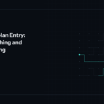 Technical diagram of a branching call-routing lattice, with one matched path highlighted in teal through a grid of nodes.