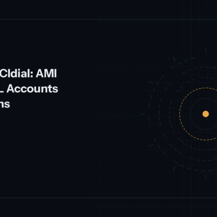Concentric dashed security perimeters drawn around a single amber core point.