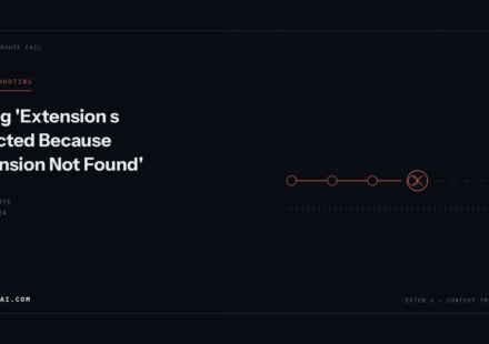 A call route that terminates at a marked failure point, continuing only as a broken dashed line.